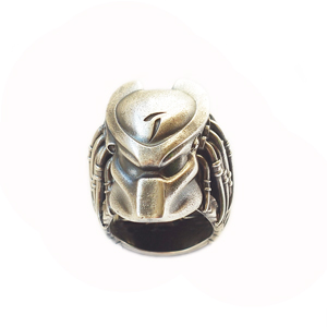 Кольцо серебряное "Хищник", чернение.